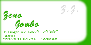 zeno gombo business card
